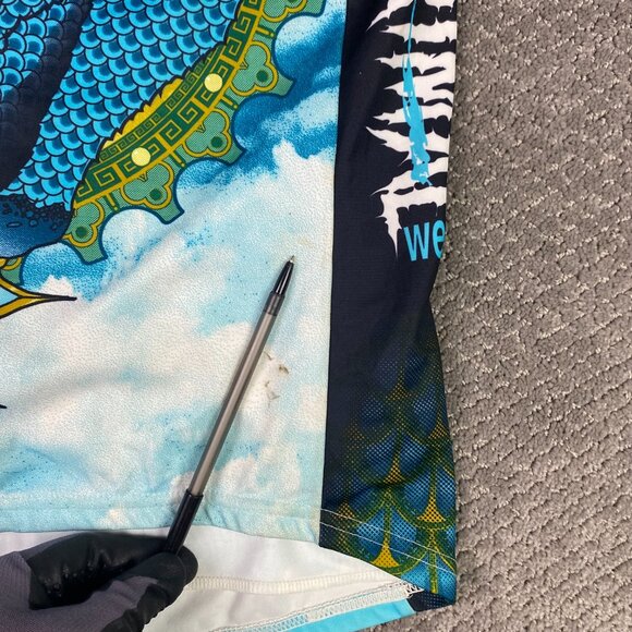 Primal Wear Cold Front Cycling Jersey Men's Large Asian Dragon Dragons - Picture 5 of 10